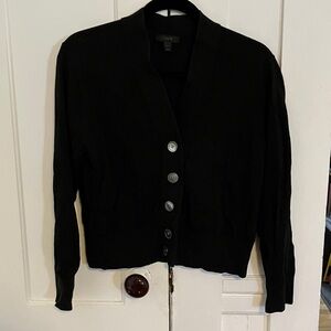 J. Crew Classic Black Cardigan